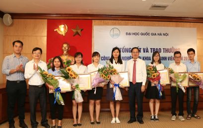 Ba công trình của Trường Đại học Công nghệ giành Giải thưởng sinh viên nghiên cứu khoa học cấp ĐHQGHN năm 2017