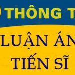 Thông tin luận án Tiến sỹ của NCS Trần Như Chí