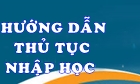 Trình tự và thủ tục nhập học cho tân sinh viên khóa QH.2019