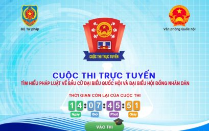 Cuộc thi trực tuyến tìm hiểu pháp luật về bầu cử đại biểu Quốc hội và đại biểu hội đồng nhân dân