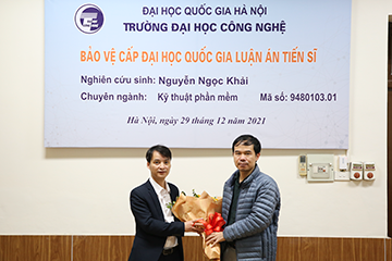 Lễ bảo vệ luận án Tiến sĩ chuyên ngành Kỹ thuật phần mềm của Nghiên cứu sinh Nguyễn Ngọc Khải