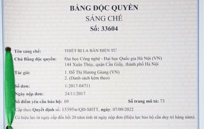 Trường Đại học Công nghệ – ĐHQGHN được cấp bằng độc quyền sáng chế cho Thiết bị la bàn điện tử