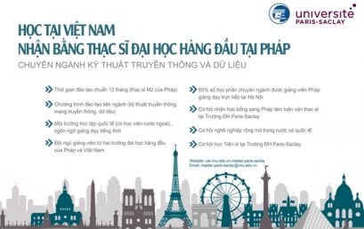 Rộng mở “cánh cửa” sự nghiệp và hội nhập quốc tế với CTĐT Thạc sĩ liên kết giữa UET và ĐH Paris-Saclay, Pháp chuyên ngành Kỹ thuật Truyền thông & Dữ liệu