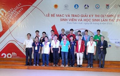 Đội tuyển Toán học Trường Đại học Công nghệ đạt top 4 tại Olympic Toán học sinh viên toàn quốc năm 2023