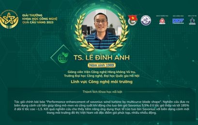 Giải thưởng Quả Cầu vàng năm 2023: TS. Lê Đình Anh định hướng các nghiên cứu về năng lượng và năng lượng tái tạo