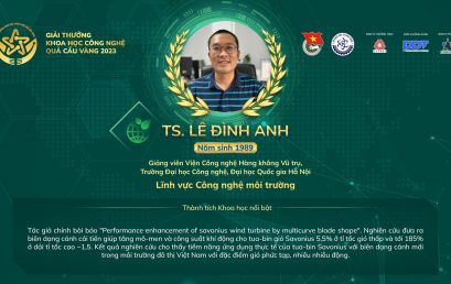 Giải thưởng Quả Cầu vàng năm 2023: TS. Lê Đình Anh định hướng các nghiên cứu về năng lượng và năng lượng tái tạo