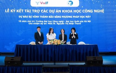 Công bố các chương trình tài trợ năm 2023 của VinIF: 01 Dự án nghiên cứu và 23 tiến sĩ, nghiên cứu sinh và học viên của Trường ĐH Công nghệ được quỹ VinIF tài trợ