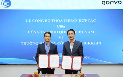 Lễ công bố thỏa thuận hợp tác giữa Trường Đại học Công nghệ và Công ty TNHH Qorvo Việt Nam