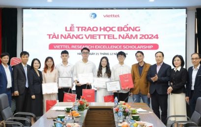 05 học viên Trường Đại học Công nghệ nhận học bổng “Viettel Research Excellence Scholarship” năm 2024