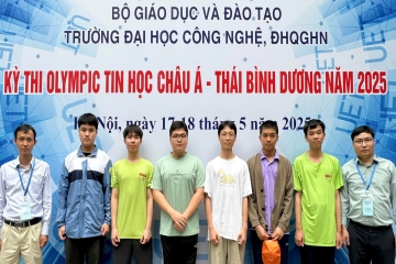 Việt Nam giành 6 huy chương Olympic Tin học châu Á – Thái Bình Dương 2025 tổ chức tại Trường ĐH Công nghệ, ĐHQGHN