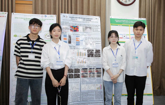 Sinh viên Trường Đại học Công nghệ và hành trình nghiên cứu tối ưu hóa vật liệu ZnO-Co trong xử lý nước thải