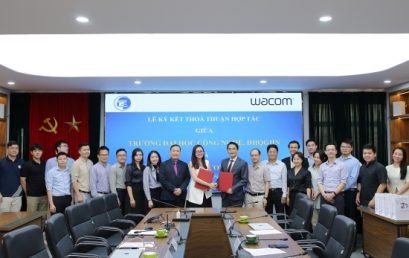 Lễ ký kết hợp tác giữa Trường Đại học Công nghệ và Công ty TNHH Wacom Singapore trong lĩnh vực thiết kế, mỹ thuật số